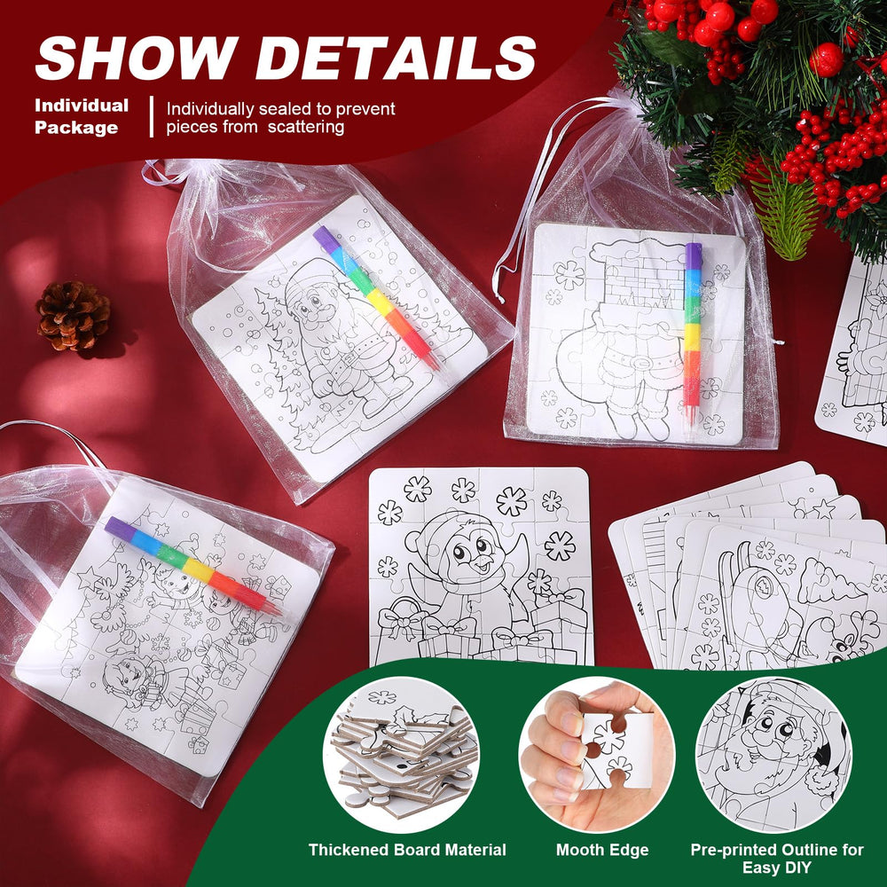 Arrowbash reindeer color-your-own puzzle ideal for holiday activities