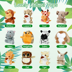 Arrozon tiger 4.5-inch mini plush, playful playmate for birthdays and outings