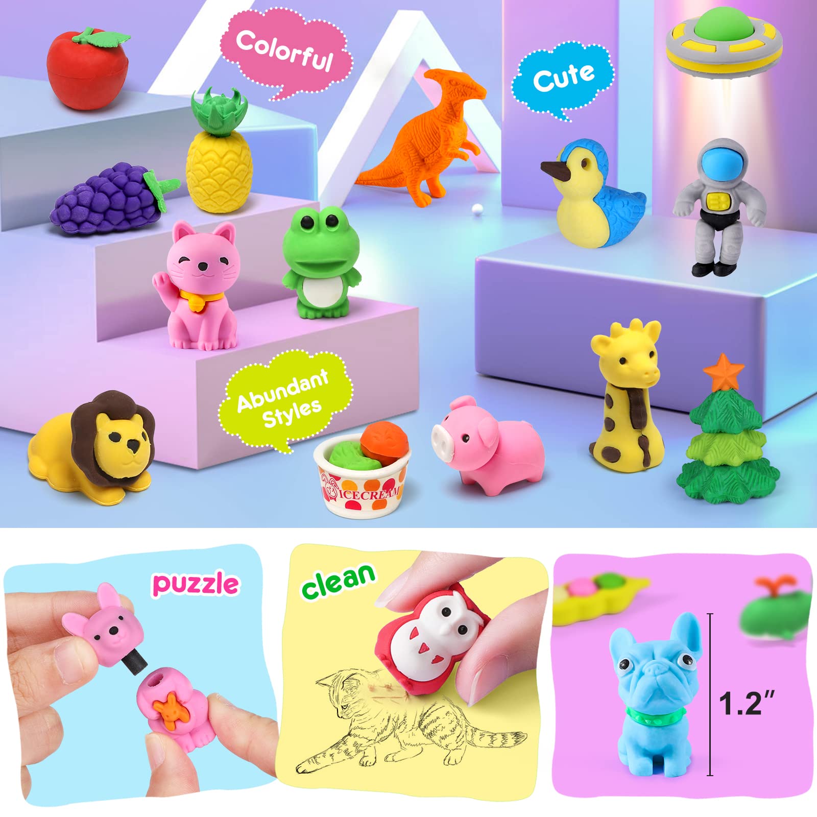 Arscniek car eraser inspires creativity and keeps desks tidy.