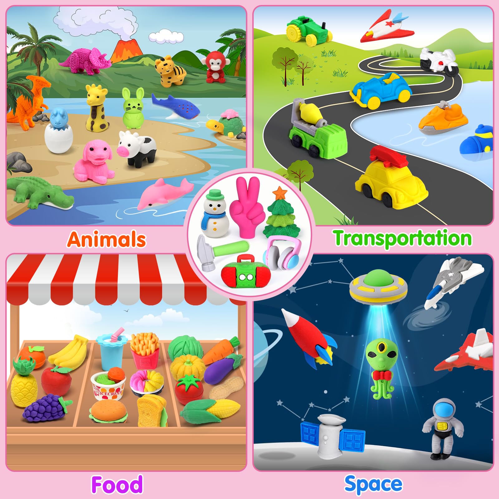 Arscniek carrot eraser supports sorting and visual learning during tasks.