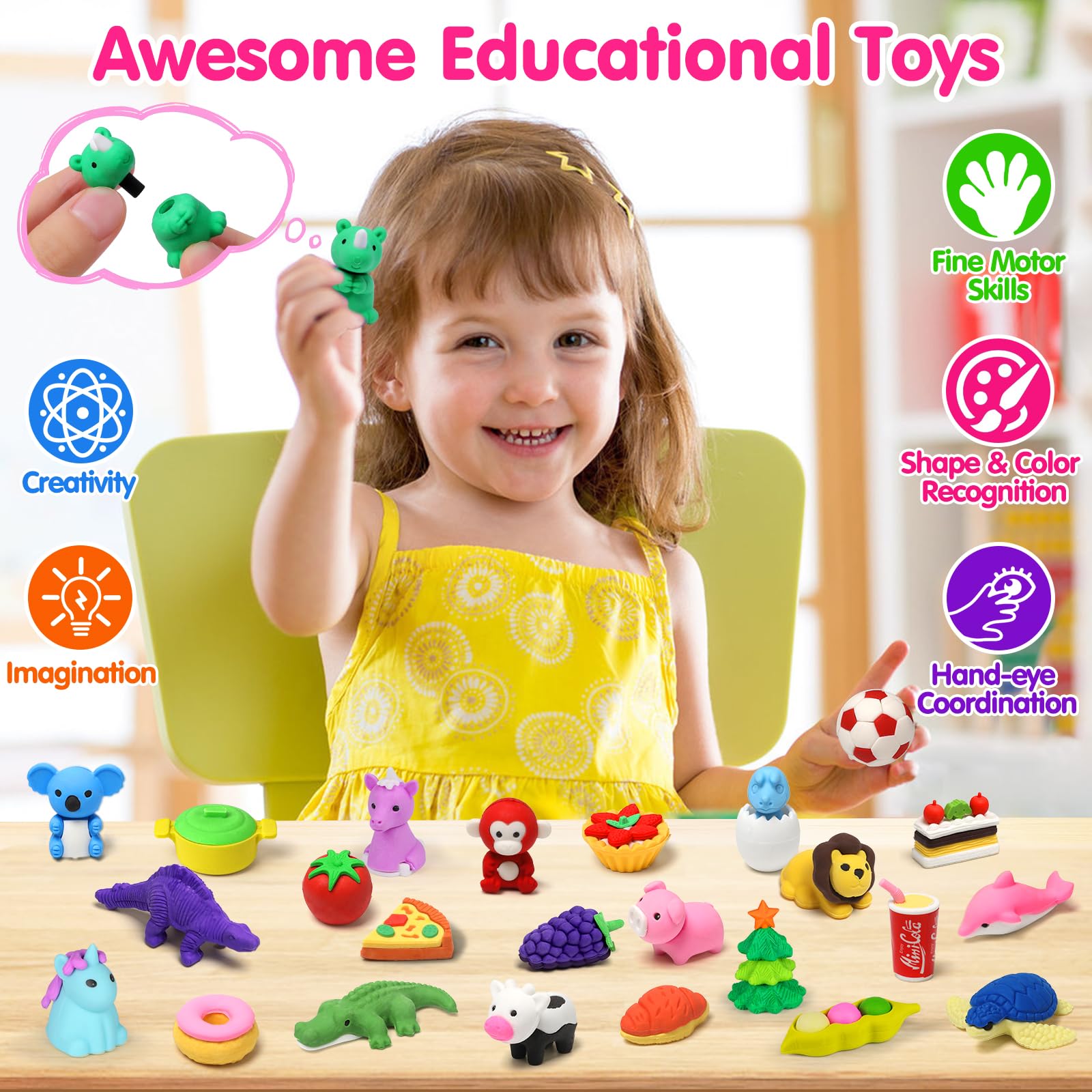 Arscniek tiger eraser invites creative learning and quick assembly fun.