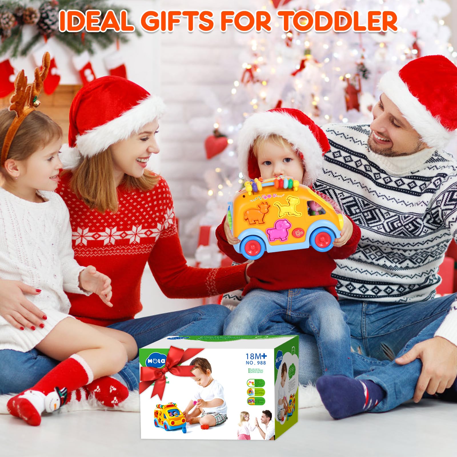 arscniek portable gift-ready toy bus ideal for holidays and birthdays.