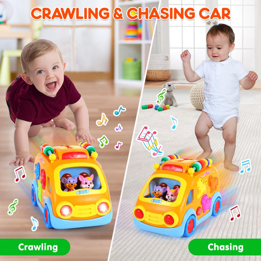 arscniek musical learning bus with lights engages senses and interactive playtime.