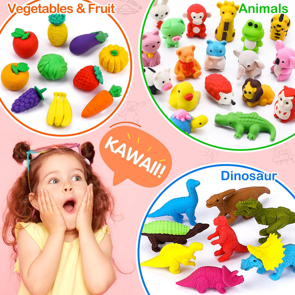 Arscniek cupcake eraser puzzle provides colorful desk sensory play.