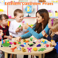 Arscniek tiger eraser puzzle supports color recognition while assembling.