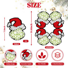 Arsemica Christmas napkins 5x5 absorb spills while adding cheerful accents