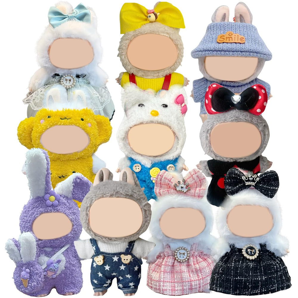 Arsfit Labubu 17cm doll hat adds stylish flair for posing and display.