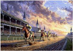 Art of Socks horse racing puzzle front view highlights vivid colors for an engaging solving experience.