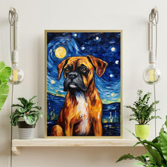 Art of Socks Starry Night Boxer Dog Puzzle vibrant colors captivate through every piece.