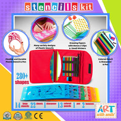 Art with Smile colored pencils set enhances shading and vibrant doodling.