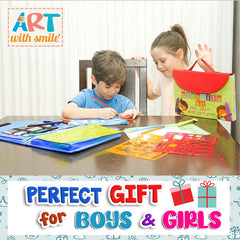 Art with smile hardback drawing board on the road supports on-the-go sketching.