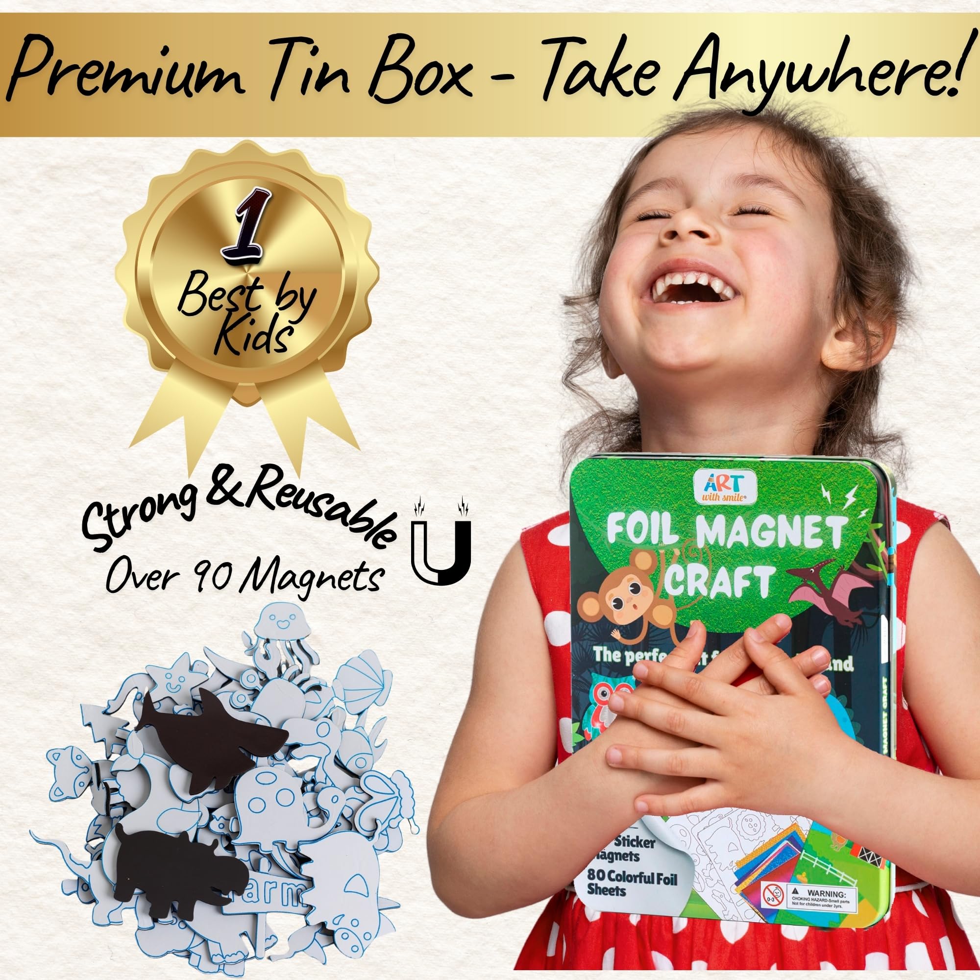 Art with Smile foil art kit mess-free crafting for kids.