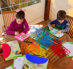 Art with smile papers included to support sketching and practice.