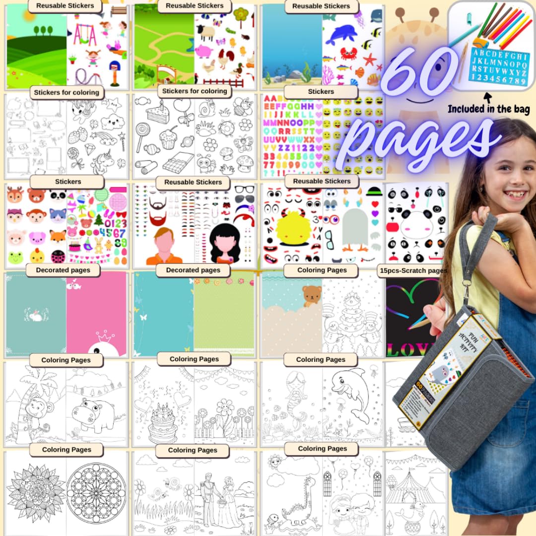 Art with Smile premium craft case neatly organizes pencils and pages