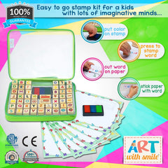 Art with Smile wooden large stamp set numbers promote early math play and recognition.