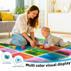 Art3d Liquid Sensory Floor Tile leak-proof construction ensures safe use.