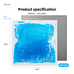 Art3d Liquid Sensory Floor Tile non-toxic liquid inside ensures safe play.