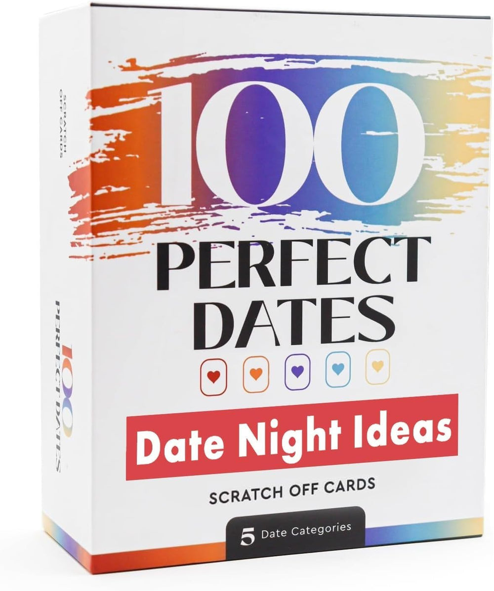 ARTAGIA date night scratch-off cards cover shows elegant gift-ready packaging for couples.