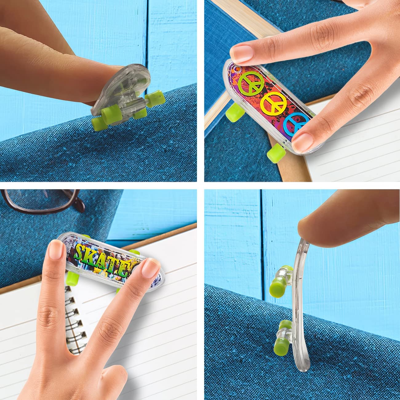 ArtCreativity 144 PCS finger skateboards with replacement guarantee