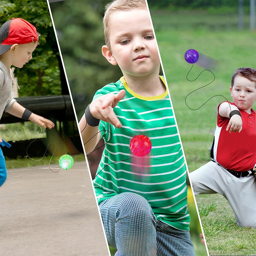 ArtCreativity 2-inch orbit balls with 44-inch elastic cord for spins.