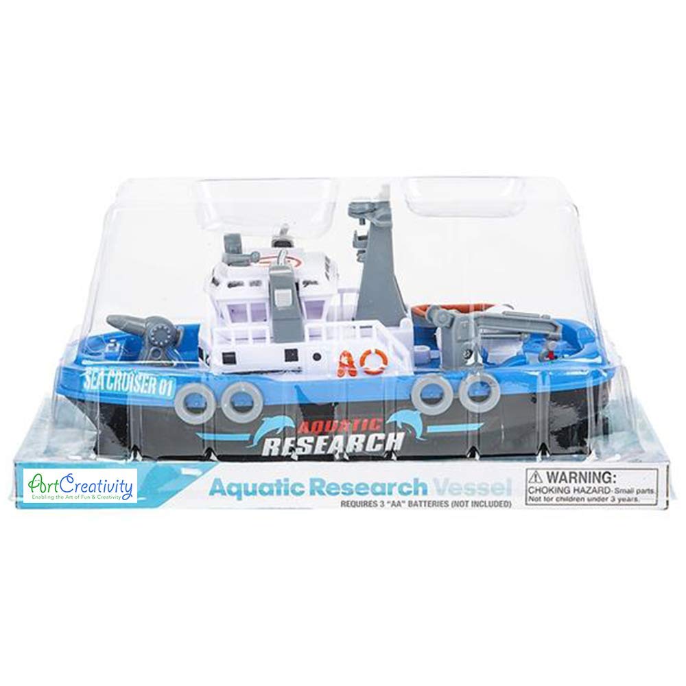 ArtCreativity Aquatic Research Vessel packaging presents a ready-to-gift surprise for kids.