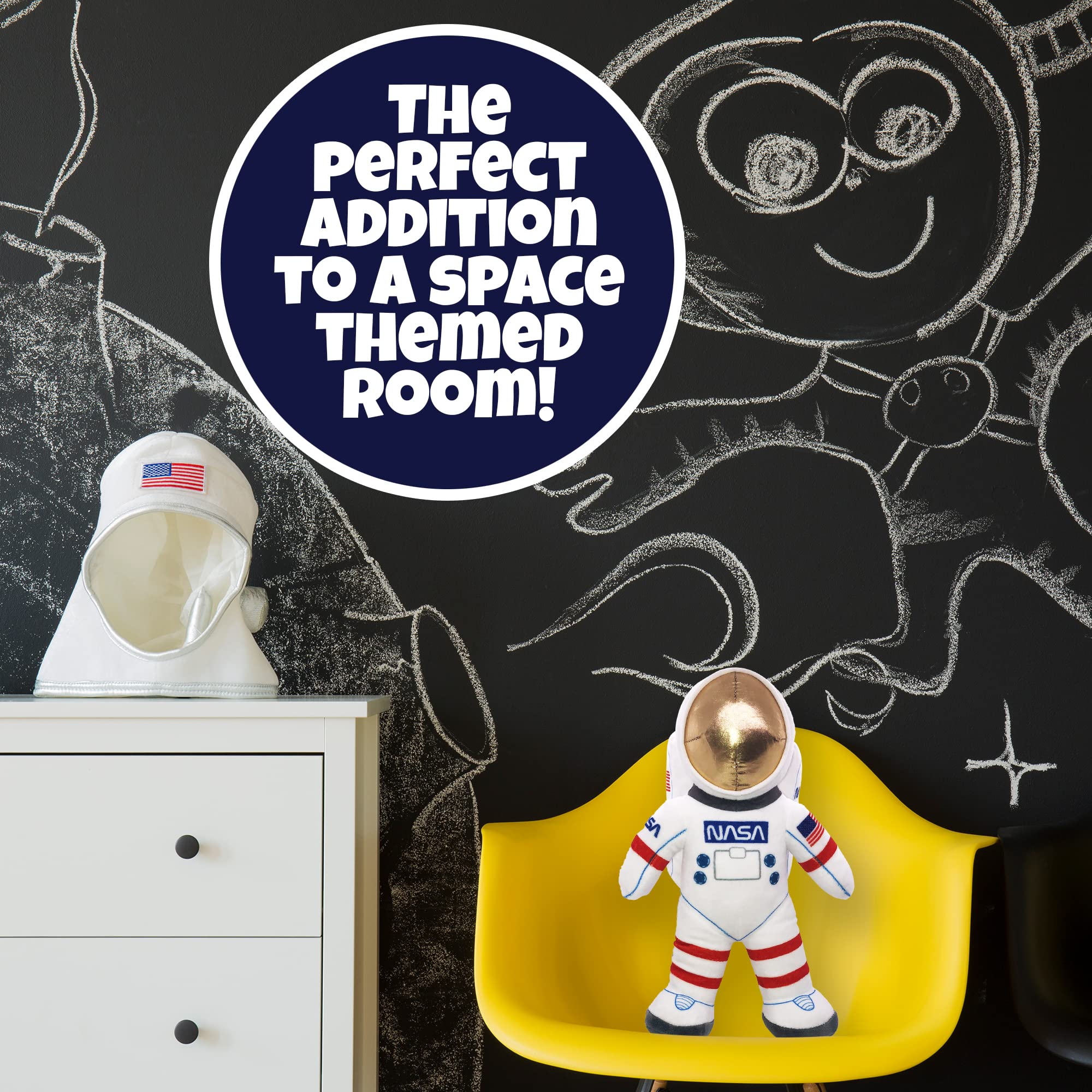 Gift-ready packaging of ArtCreativity plush astronaut toy