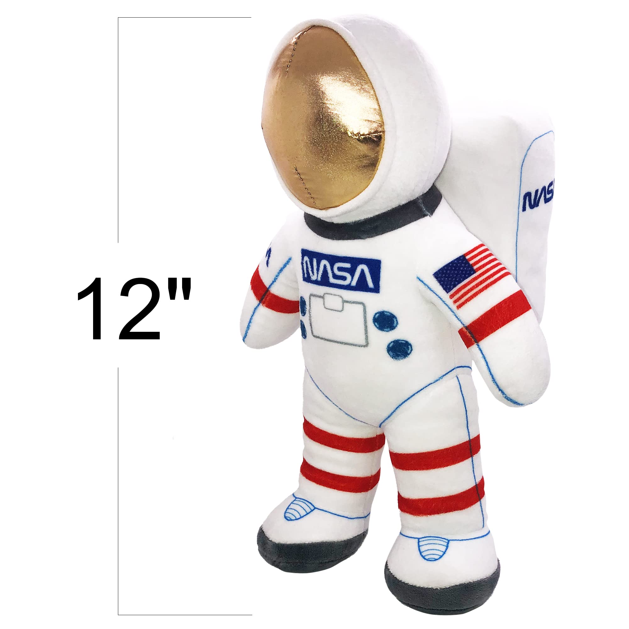 Shiny belt detail on ArtCreativity astronaut plush