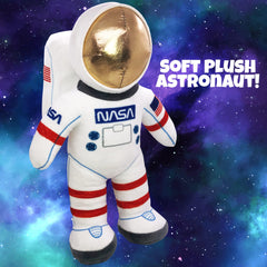 Astronaut plush with metallic helmet detail by ArtCreativity