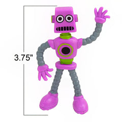 ArtCreativity bendable robot figure blue twist shows playful stress relief.