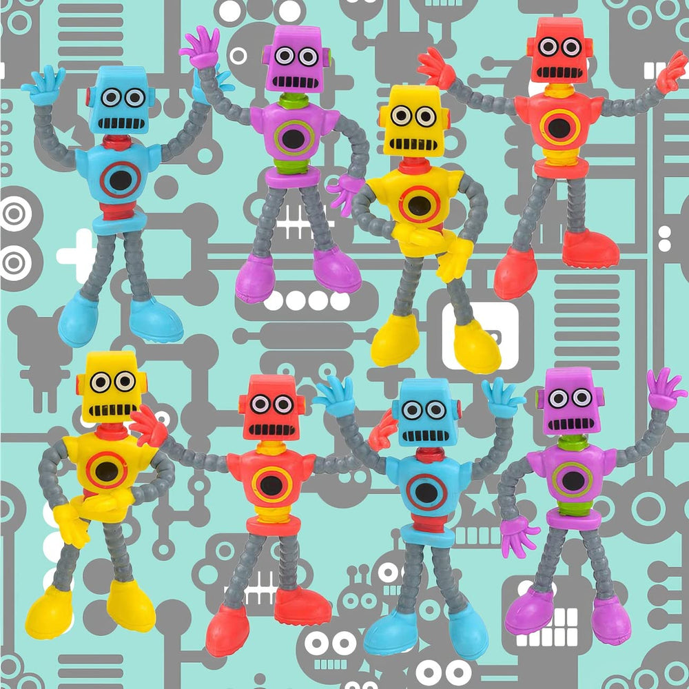 ArtCreativity bendable robot figure purple swivel inspires calm, creative play.