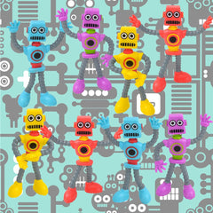 ArtCreativity bendable robot figure purple swivel inspires calm, creative play.