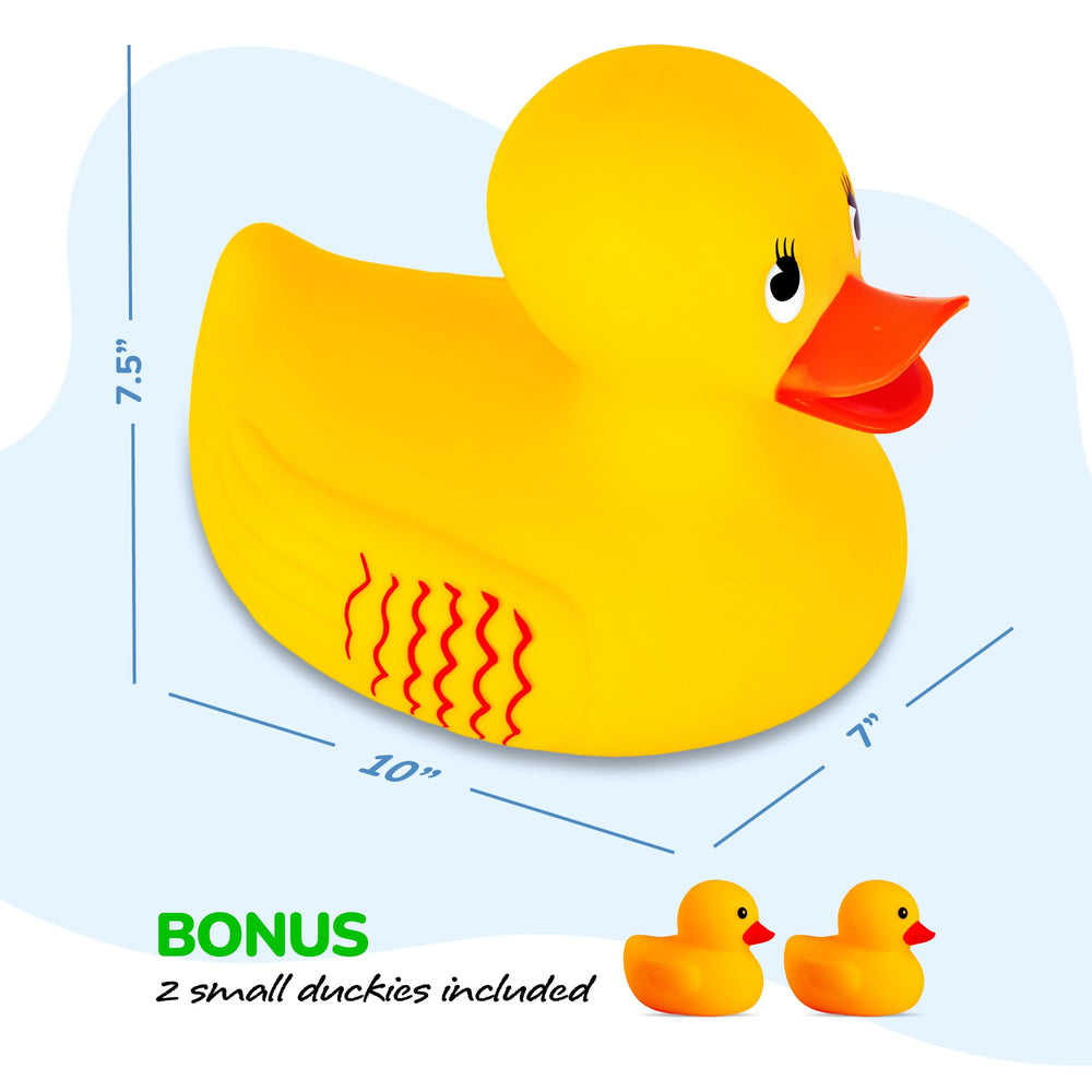 ArtCreativity bright yellow ducks stand out during tub time for easy retrieval.