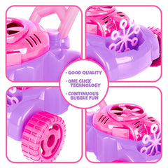 ArtCreativity Bubble Lawn Mower assembly with detachable handle for compact storage