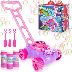 ArtCreativity Bubble Lawn Mower front view enhances outdoor play and imaginative exploration