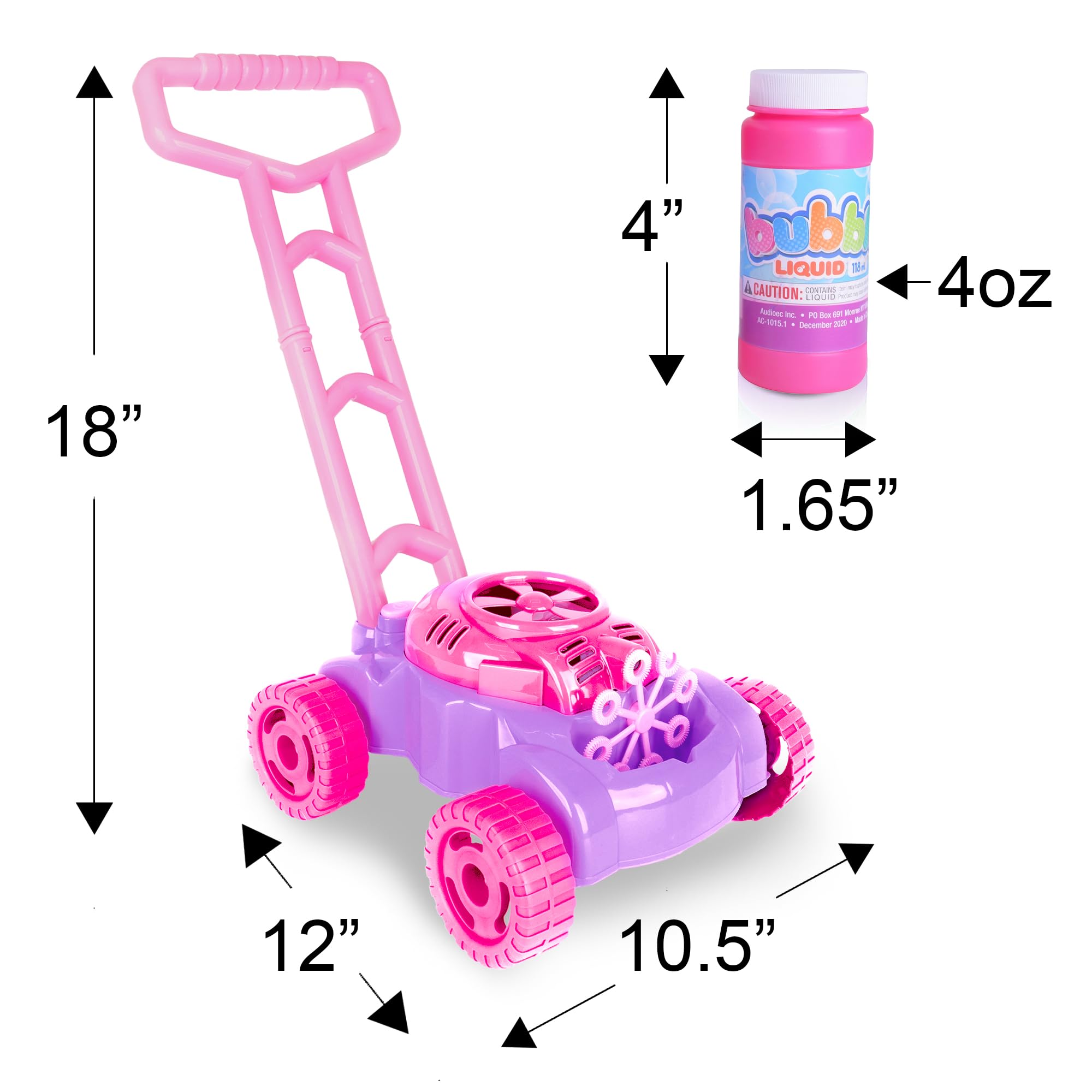ArtCreativity Bubble Lawn Mower suitable for indoor and outdoor play