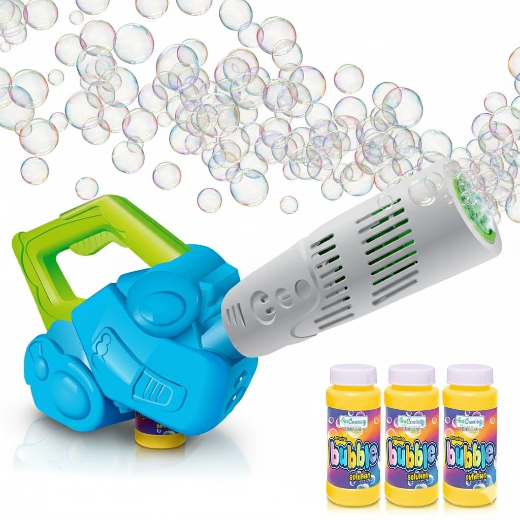 ArtCreativity Bubble Leaf Blower creates abundant bubbles for outdoor sensory fun.