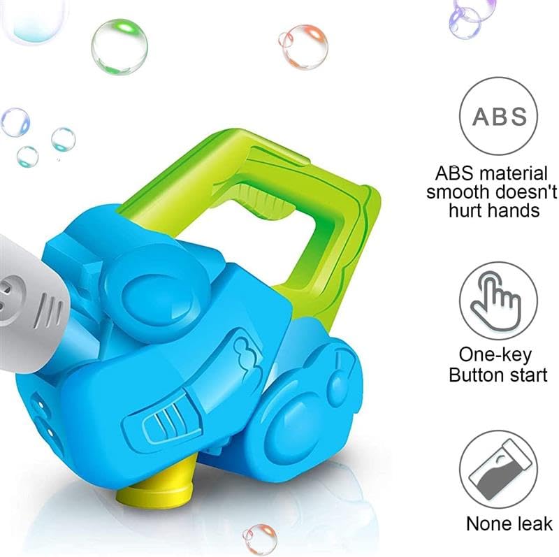 ArtCreativity Bubble Leaf Blower includes bubble solution for immediate backyard fun.
