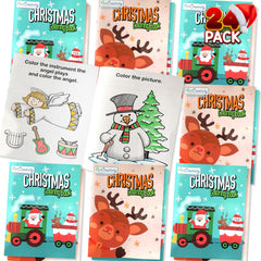 ArtCreativity Christmas coloring books bulk pack with 24 large booklets for kids.