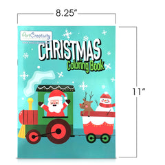 ArtCreativity Christmas coloring books positioned as party favors for gatherings.