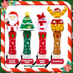 ArtCreativity Christmas tree wand features bright LEDs for twirling holiday magic.