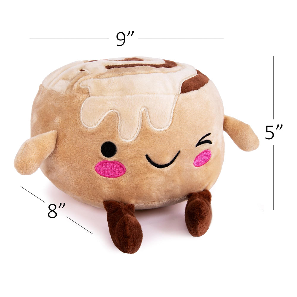 ArtCreativity cinnamon roll plush close-up; soft fabric and plush filling.