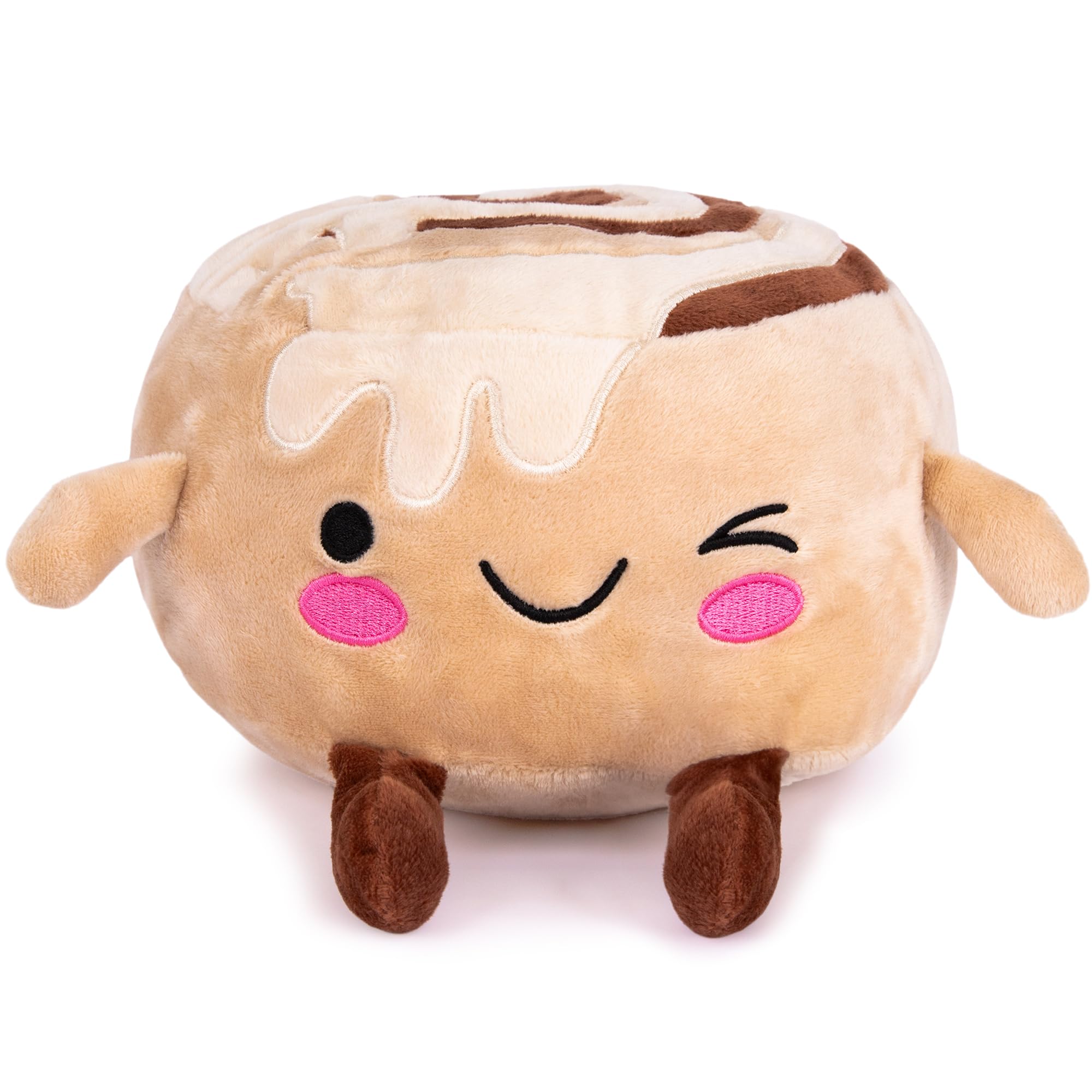 ArtCreativity cinnamon roll stuffed animal; soft 9-inch plush for bedtime hugs.