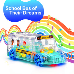 ArtCreativity colorful gears spinning on the bus