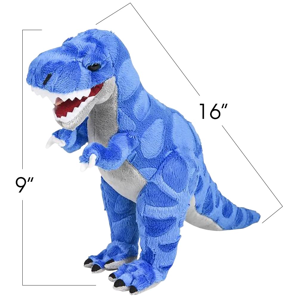 ArtCreativity Cozy Plush T-Rex in arms, ideal for bedtime hugs and imaginative play.