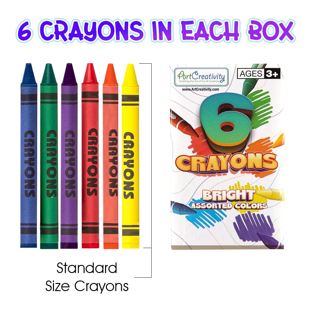 ArtCreativity bulk crayons in yellow color for bright posters and doodles