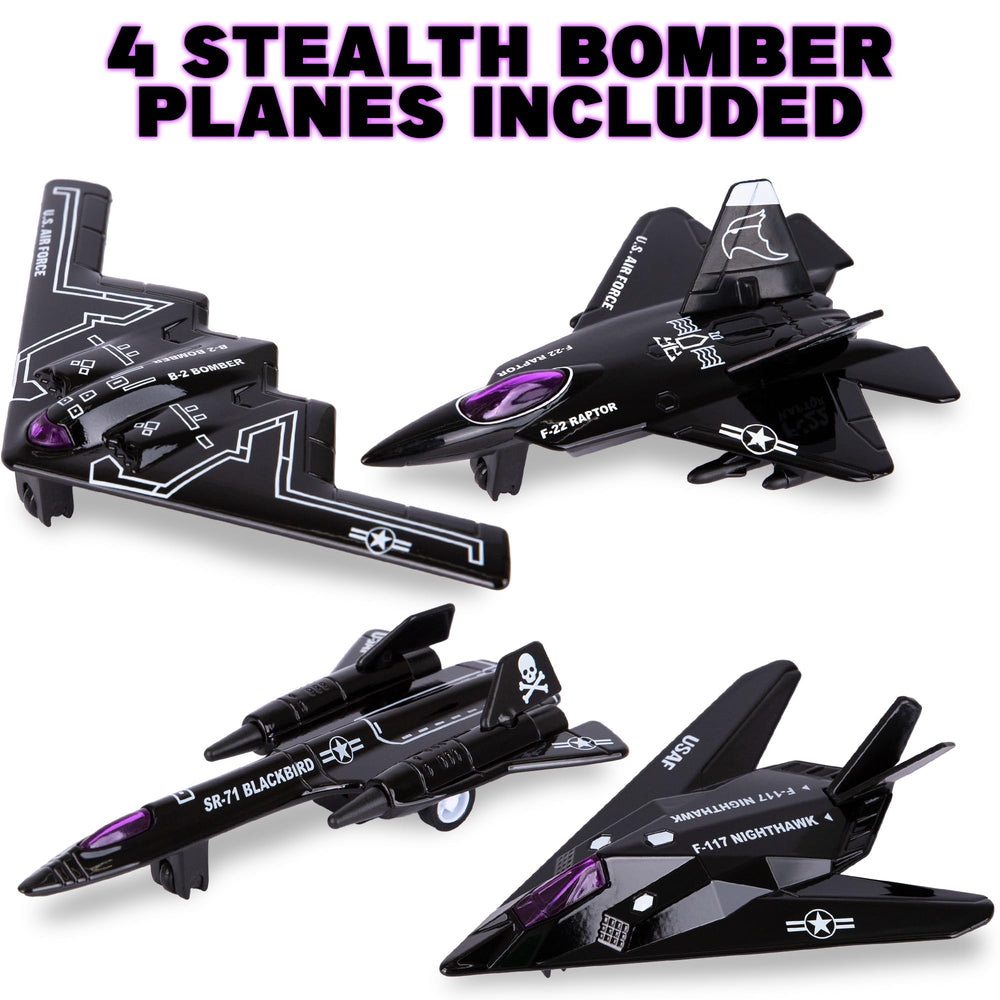ArtCreativity stealth bomber jet, side view, ideal for imaginative adventures.