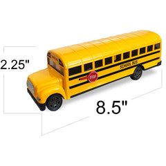 ArtCreativity diecast yellow bus offers sturdy build for active play.
