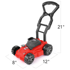 ArtCreativity durable plastic lawn mower designed for kids outdoors
