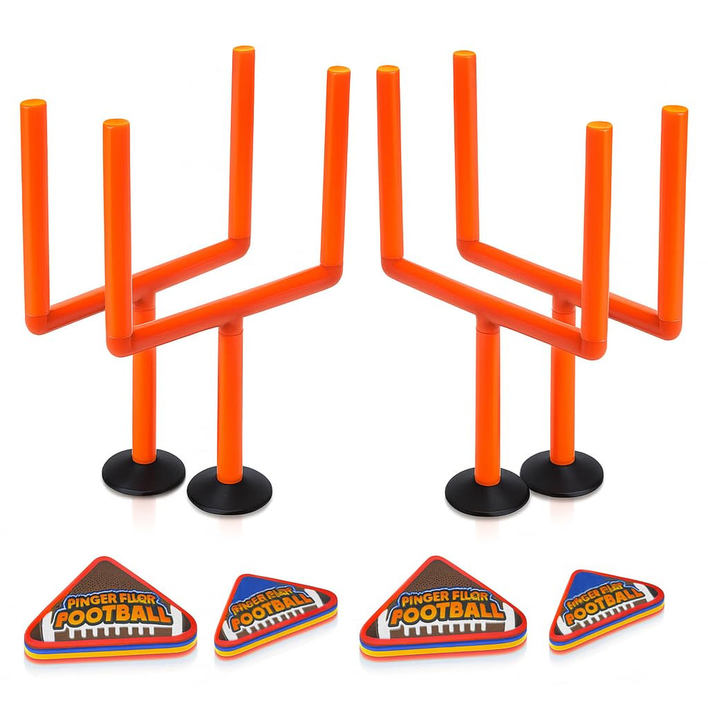 ArtCreativity finger flick football set with two goal posts for quick indoor fun