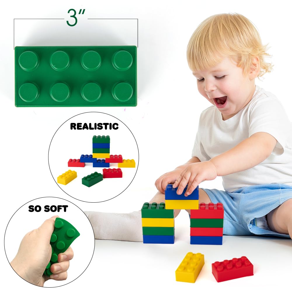 ArtCreativity foam stack stress toy blue supports tactile play and calm concentration.